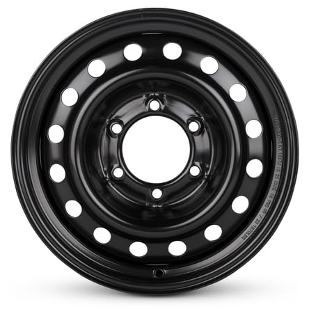 16x7 Inch Black Steel Wheel P1590