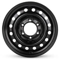16x7 Inch Black Steel Wheel P1590
