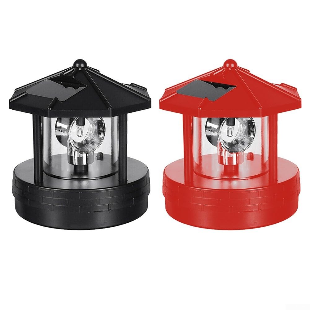 Black Solar Lighthouse Lawn Light Z529633