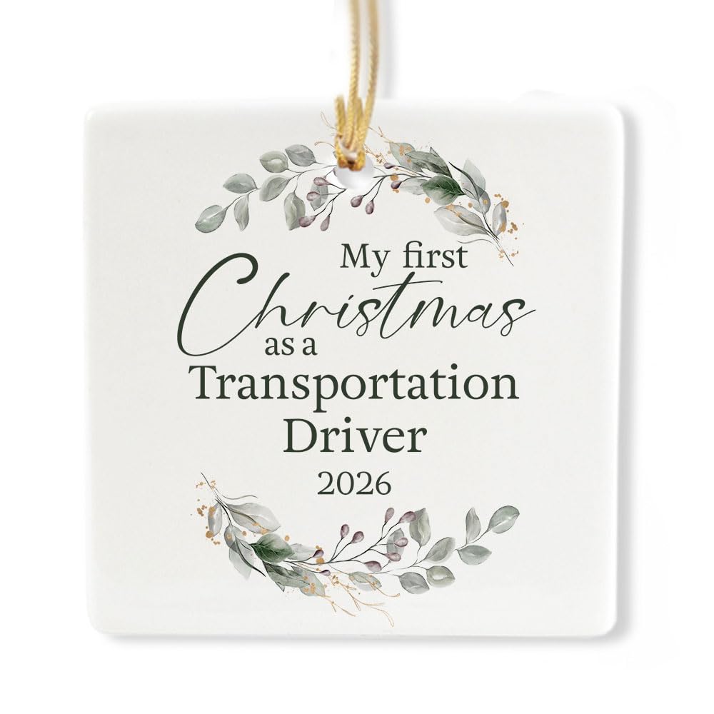 Ceramic 3-inch Square-Shaped Ornament E353