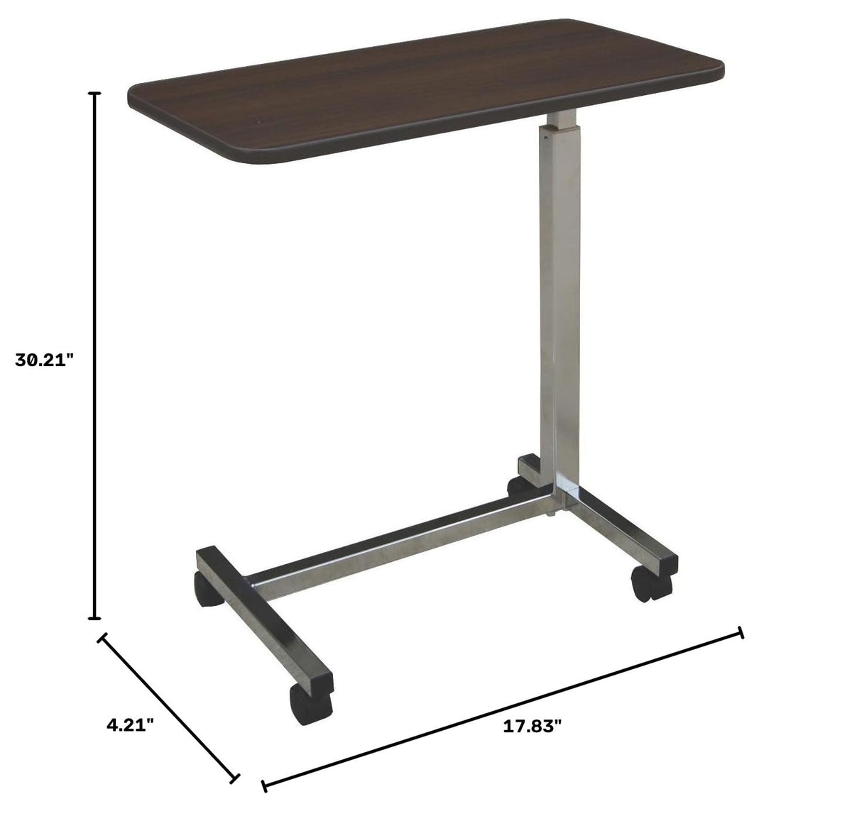 Adjustable Overbed Table with Wheels I51371