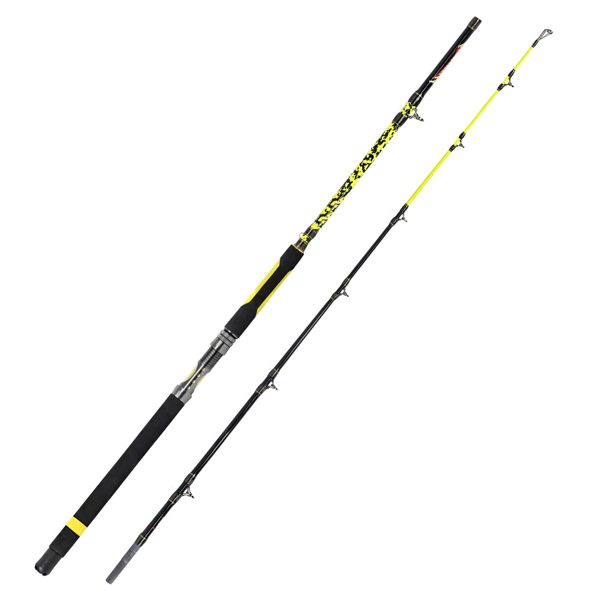Catfish Fishing Rod Portable Travel Heavy 1 Piece/2 Piece H6172