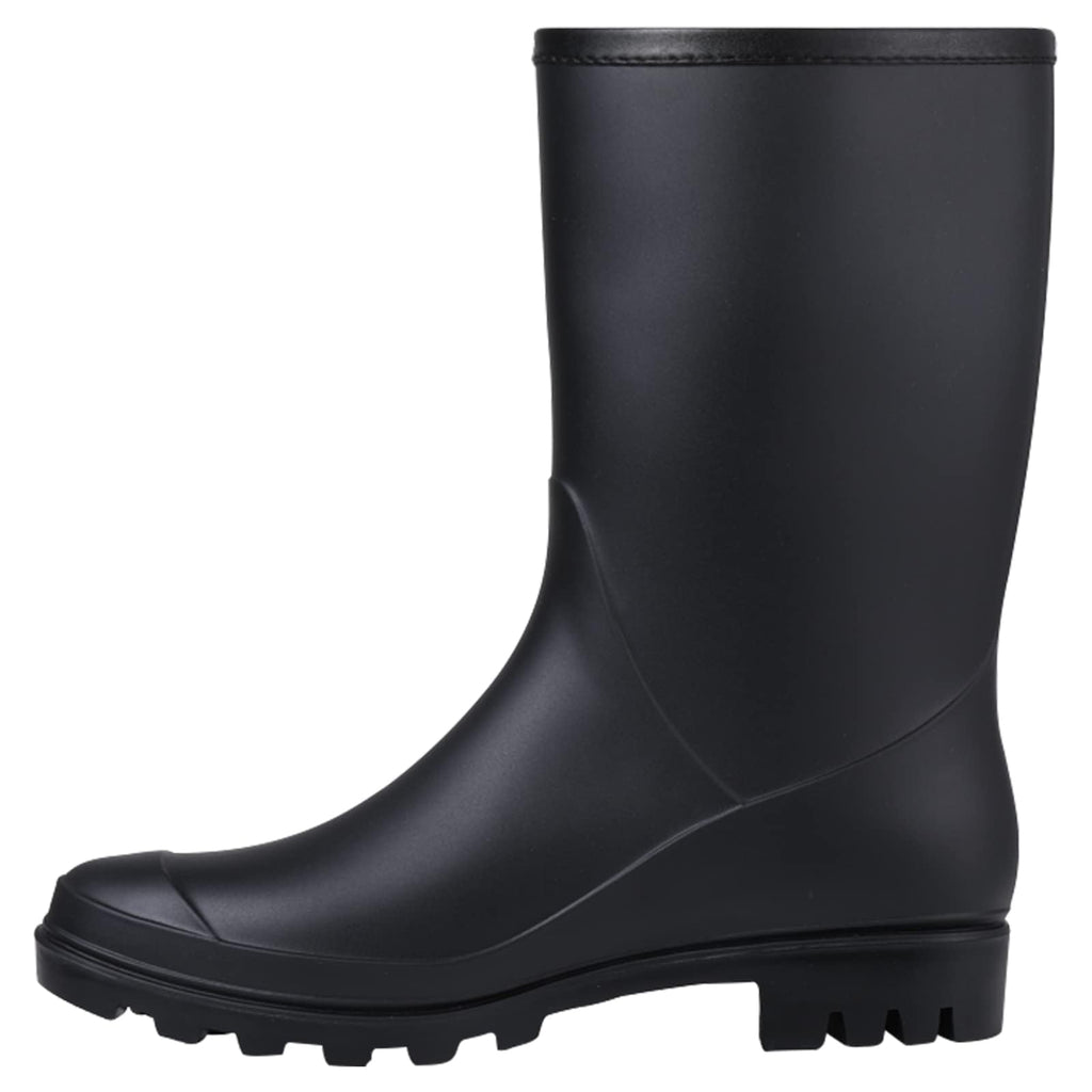 Mid Calf Waterproof Rain Boots with Buckle A3896