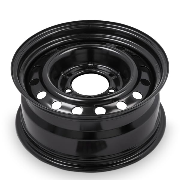 16x7 Inch Black Steel Wheel P1590