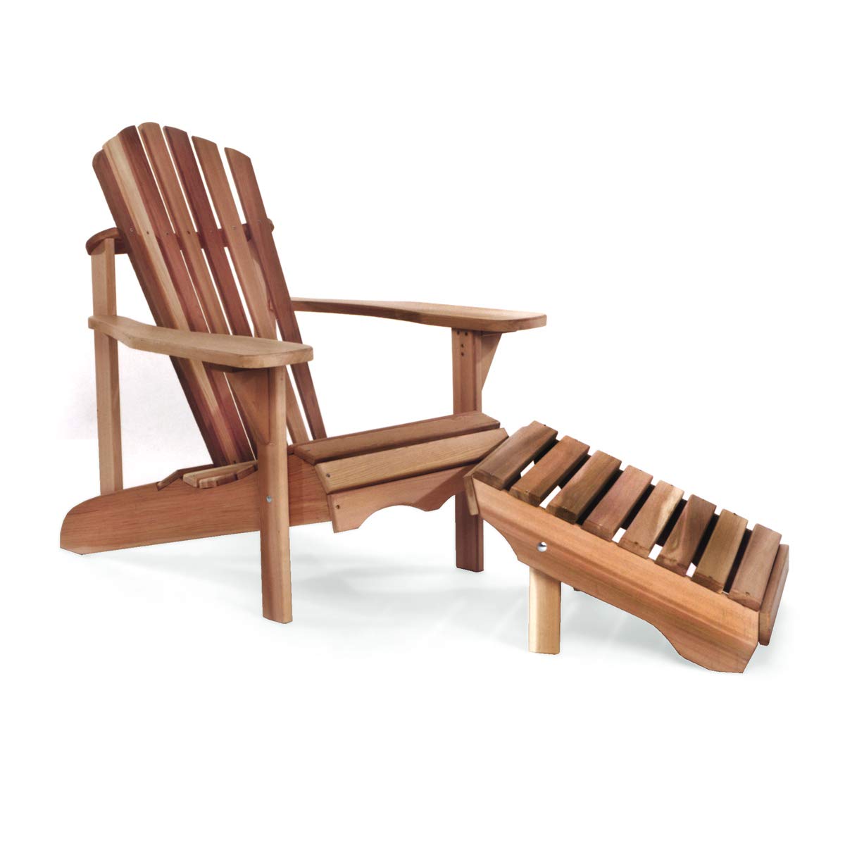 Adirondack Cedar Patio Chair & Ottoman T4735