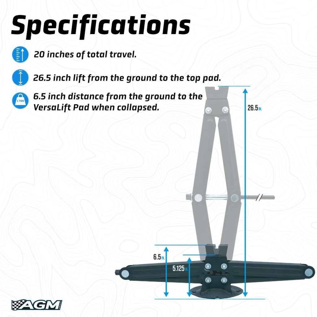 Scissor Jack 2,000 lb J478