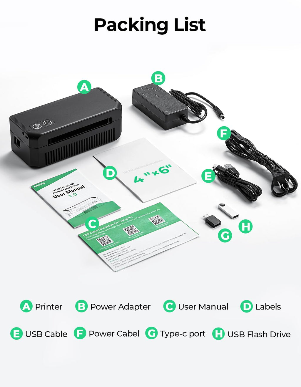 Bluetooth Thermal Label Printer K241