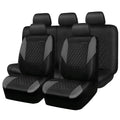 Gray Quilting Leather Full Set Car Seat Covers Z5810