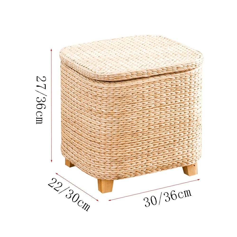 Square Woven Footstool X59858