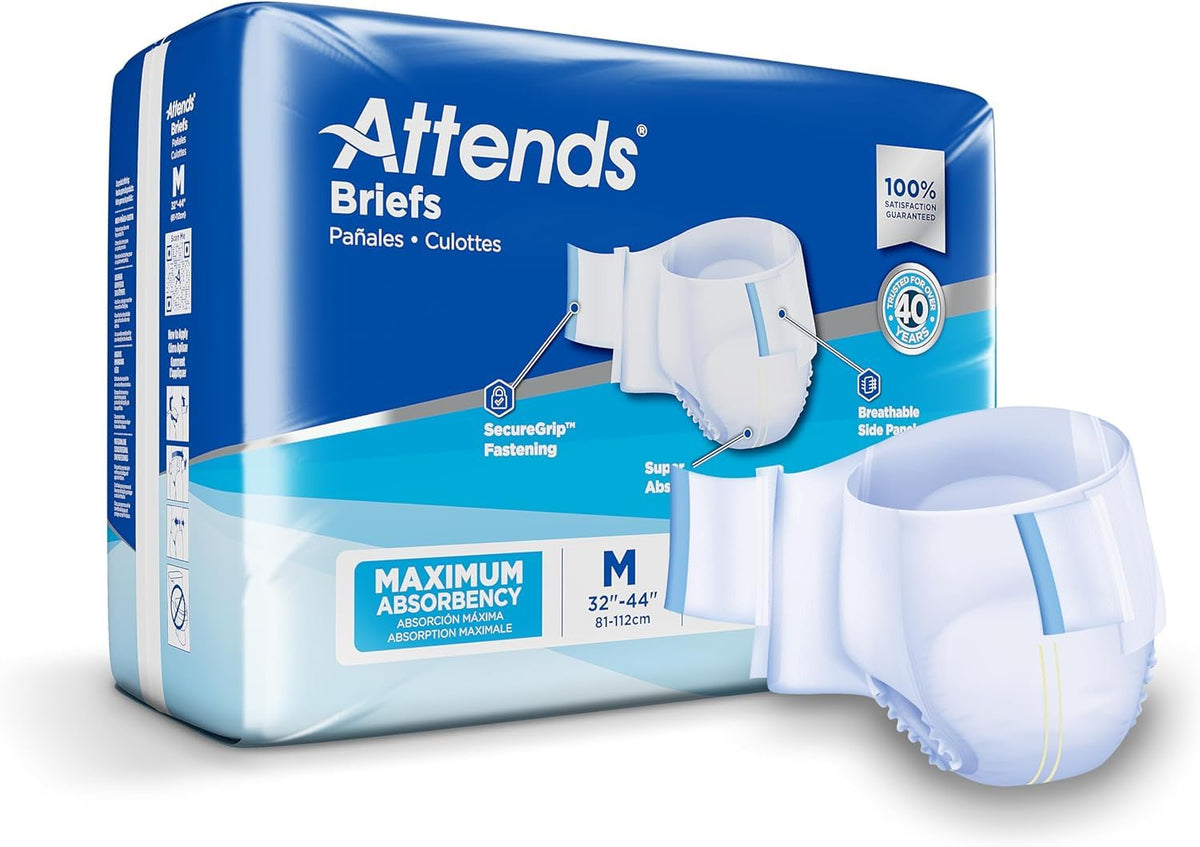 Adult Incontinence Briefs Medium Maximum Absorbency 24 Ct O606045