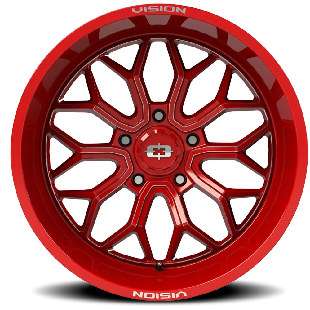 20x9 5x150 +12mm Red/Milled Wheel Rim L84107