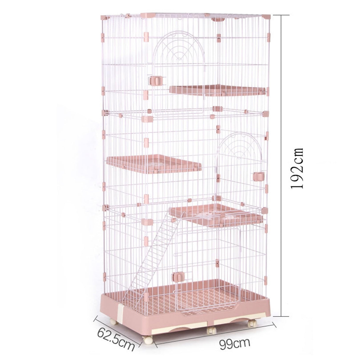 Foldable 4 Tier Large Detachable Cat Cage with Hammock K659