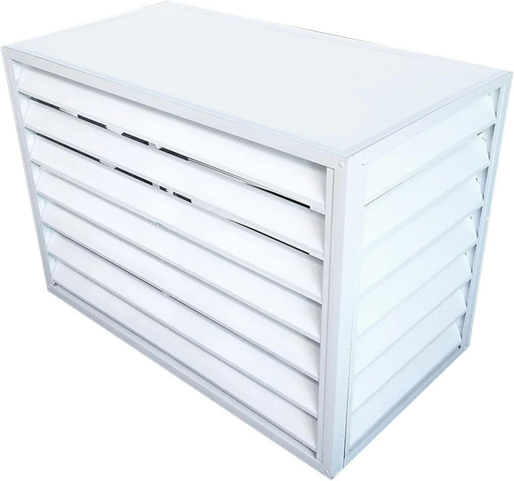 Aluminum Air Conditioner Fence Cover White 100*50*70cm K830