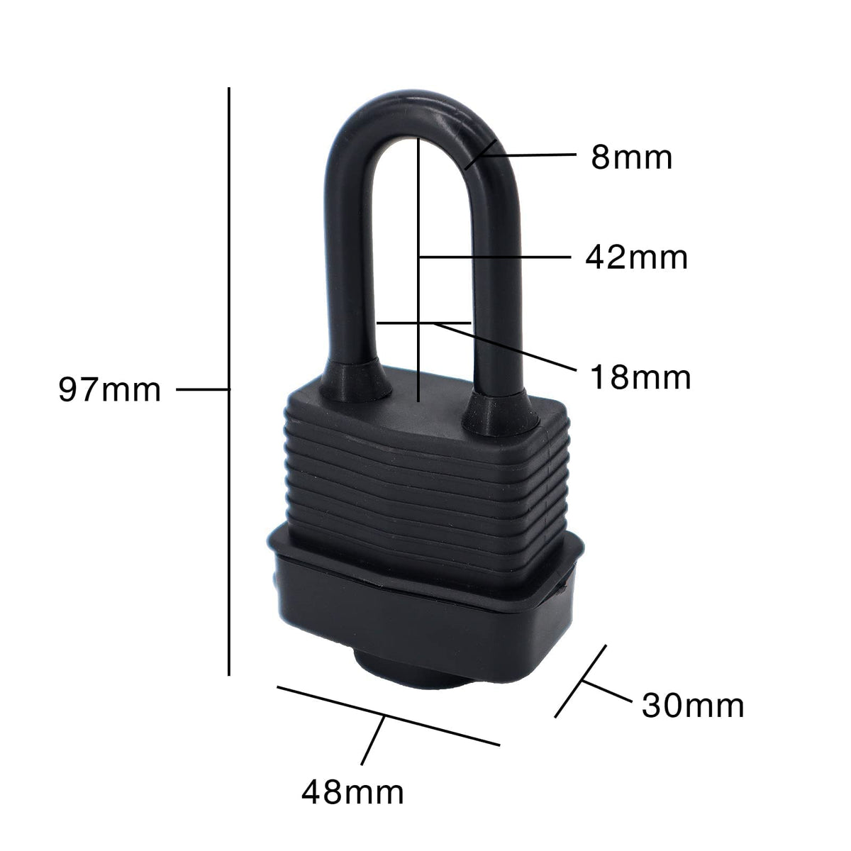 Waterproof Heavy Duty Laminated Steel Padlock Pack of 72 X408
