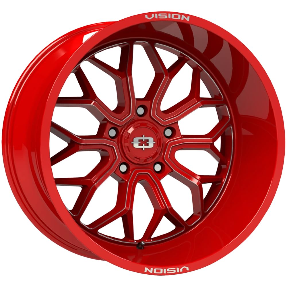 20x9 5x150 +12mm Red/Milled Wheel Rim L84107