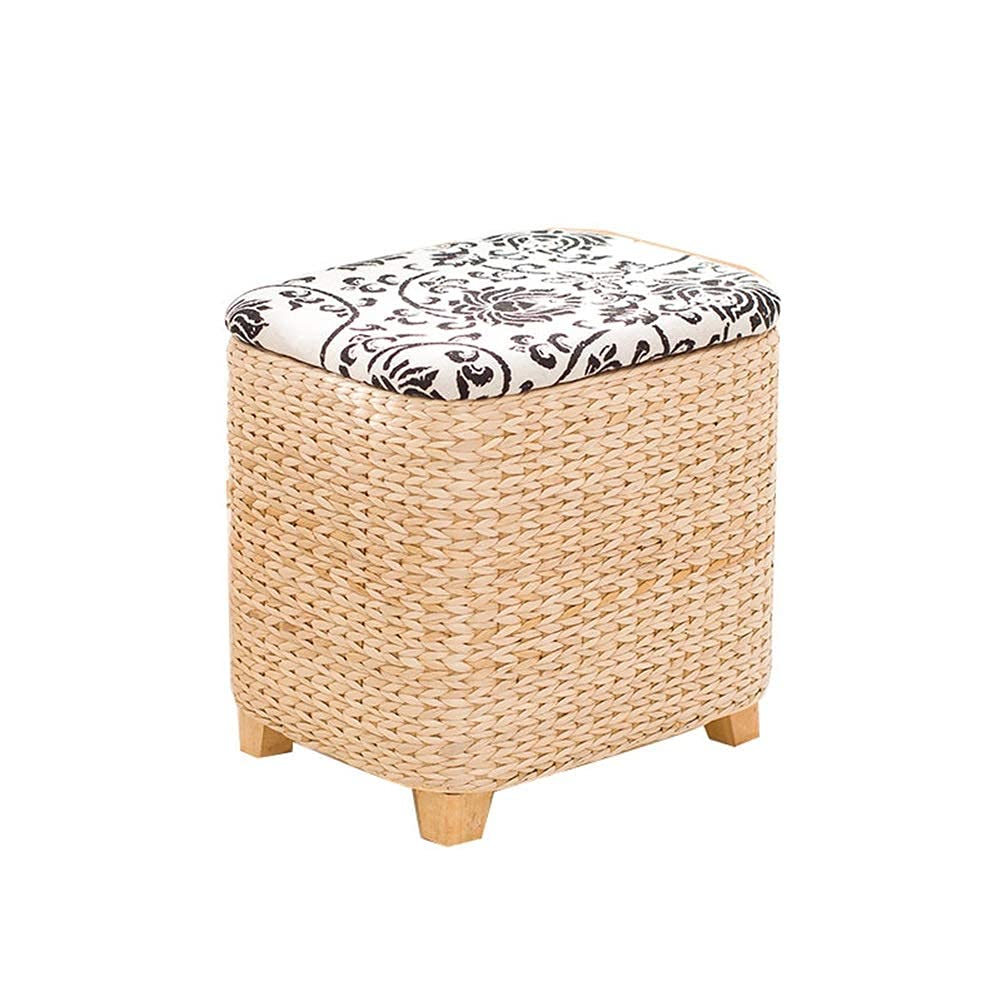 Square Woven Footstool X59858