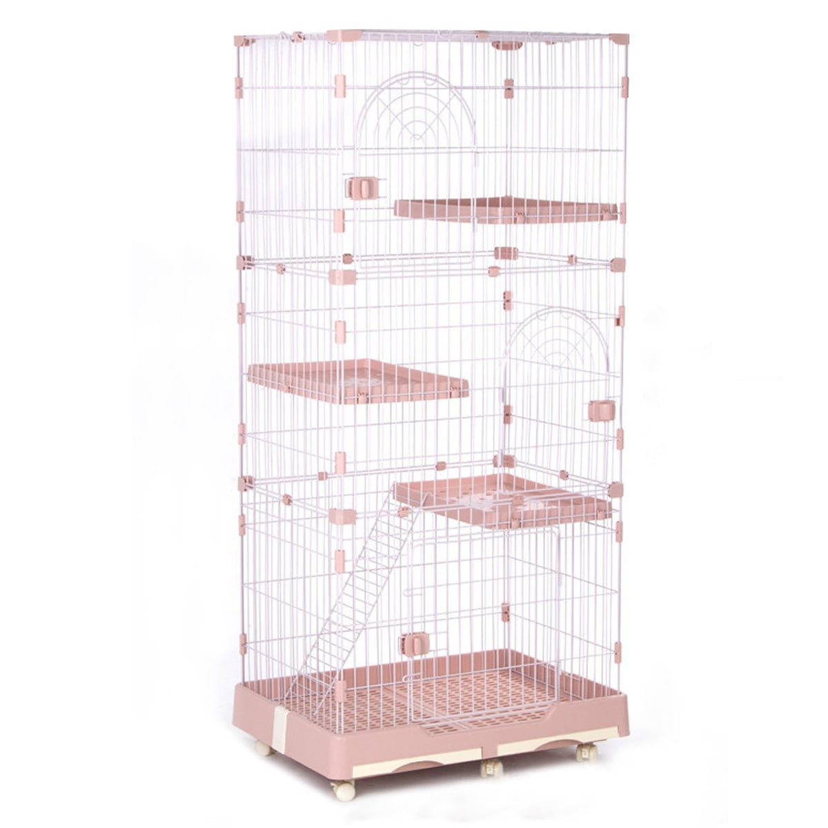 Foldable 4 Tier Large Detachable Cat Cage with Hammock K659