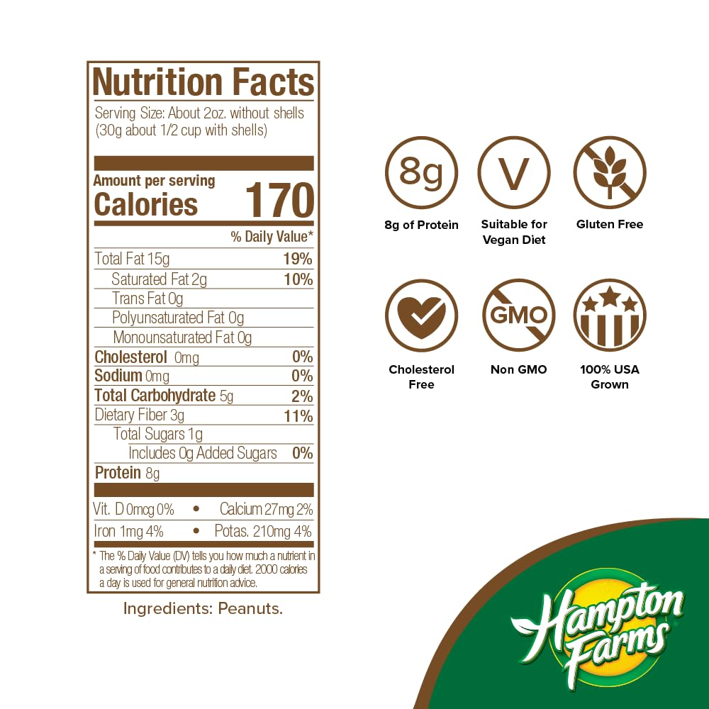 Jumbo Raw Natural In-Shell Peanuts 24 oz Bag R875