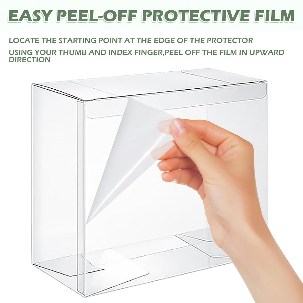 12 Pack Clear PET Plastic Display Storage Case 7.6 x 6.6 x 3.5 Inches Y917
