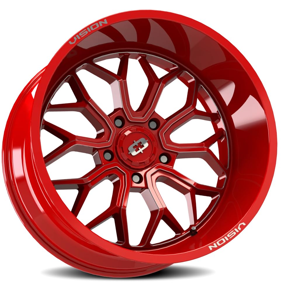 20x9 5x150 +12mm Red/Milled Wheel Rim L84107