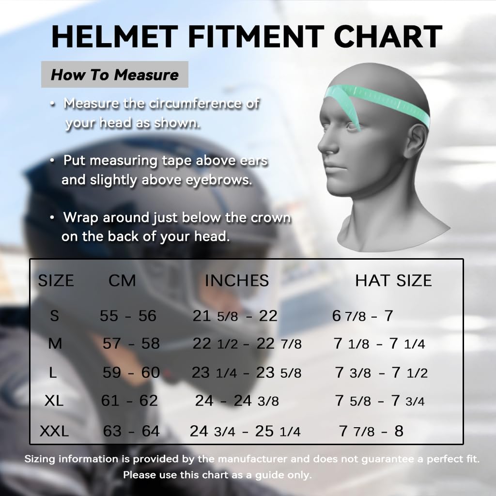 Full Face Dual Visor Motorcycle Helmet M635598
