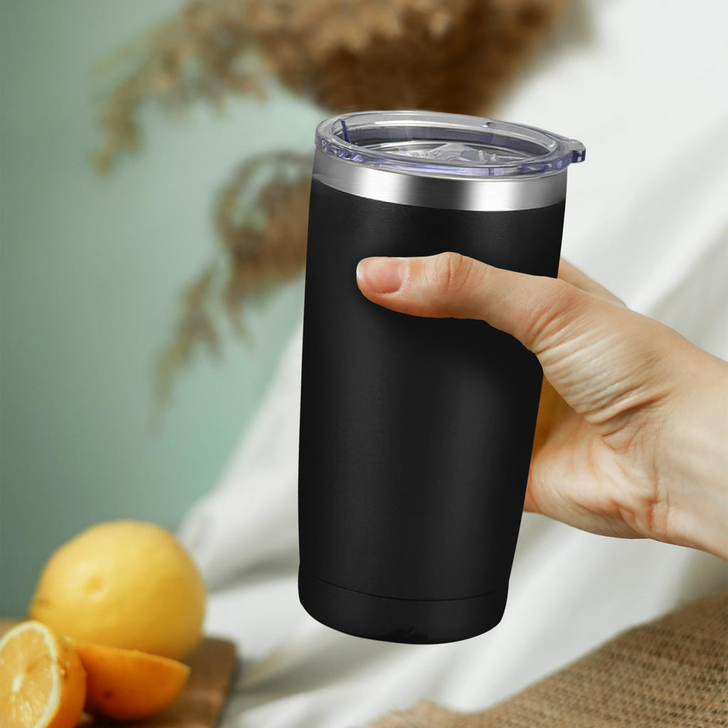 20 Pack Stainless Steel Insulated Tumbler 20oz Black Z750058