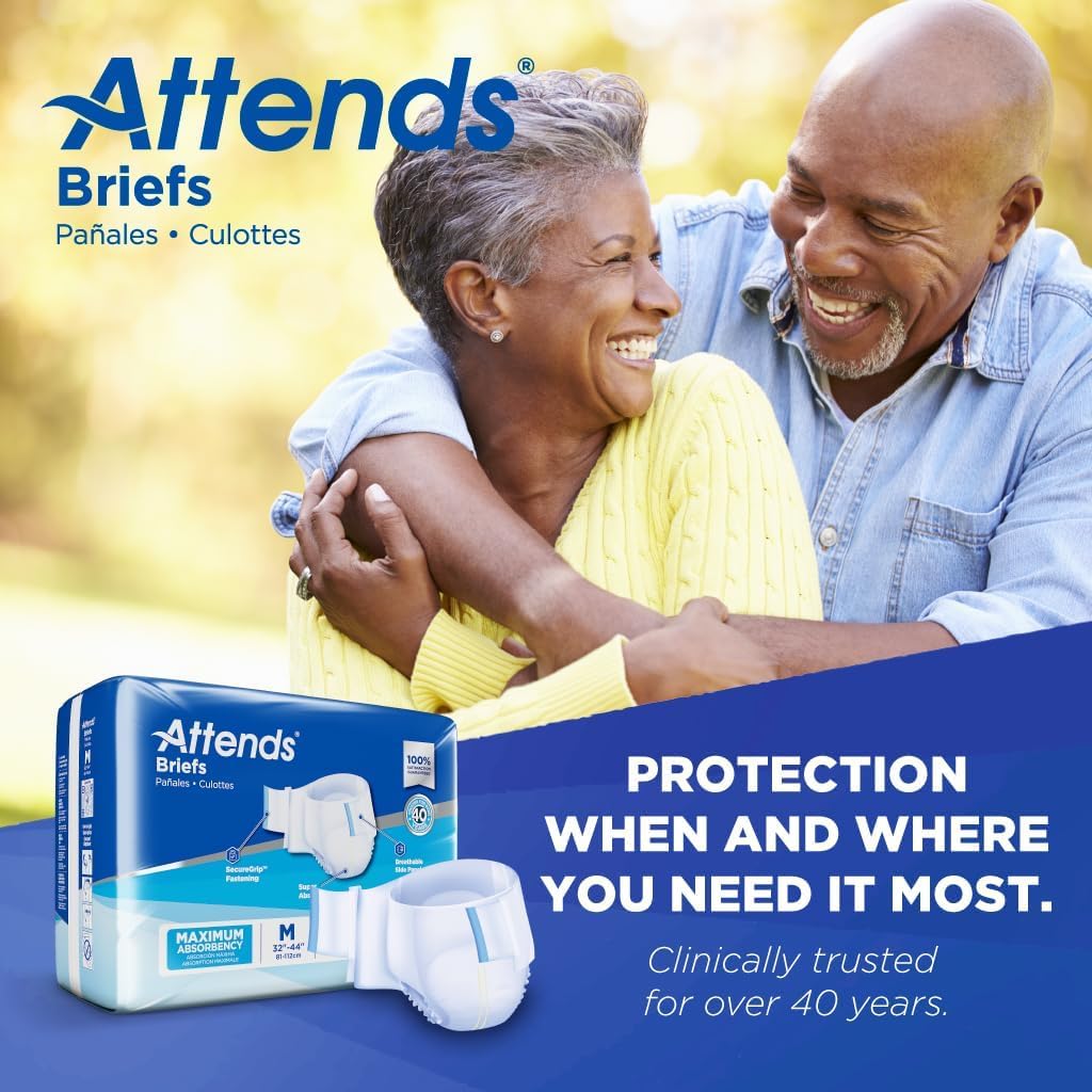 Adult Incontinence Briefs Medium Maximum Absorbency 24 Ct O606045