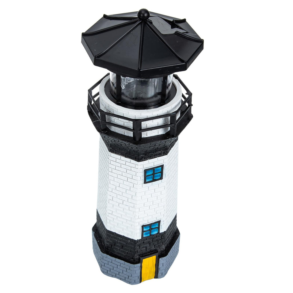 Solar Powered Lighthouse Resin LED Light B6166