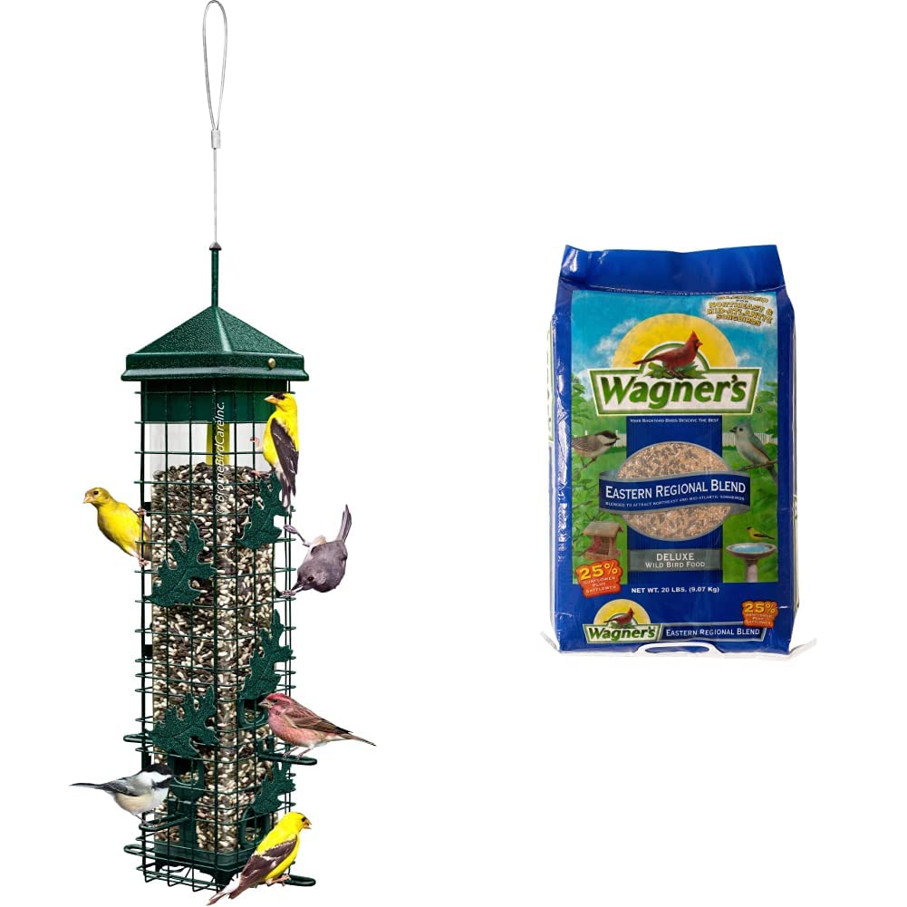Squirrel-proof Bird Feeder with 6 Feeding Ports, 3.4-pound Seed Capacity B68628