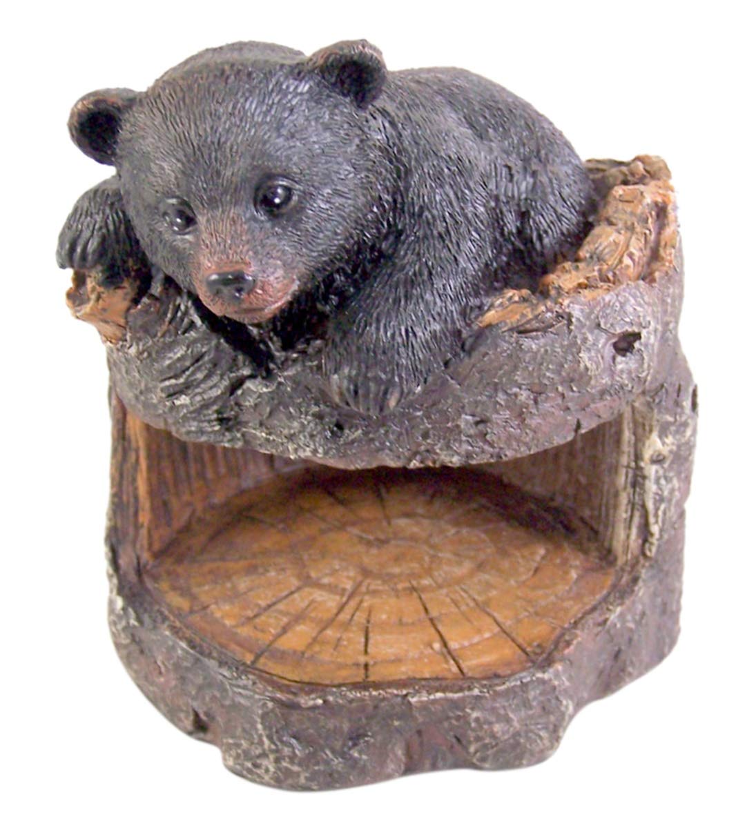 Black Bear Coaster Holder With 4 Coaster Set G116653