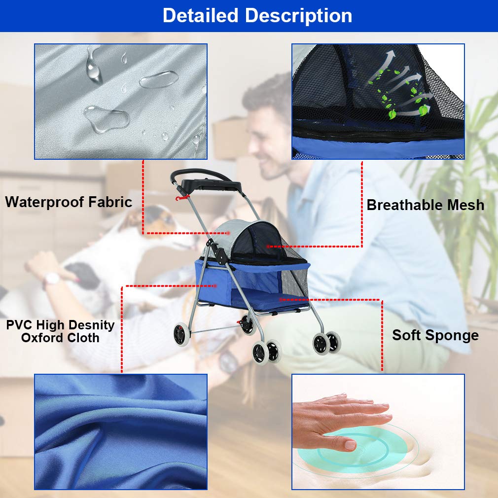 Foldable Pet Stroller O10368