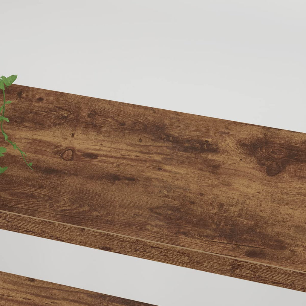 Rustic Brown 5 Shelf Wood Bookshelf K60026