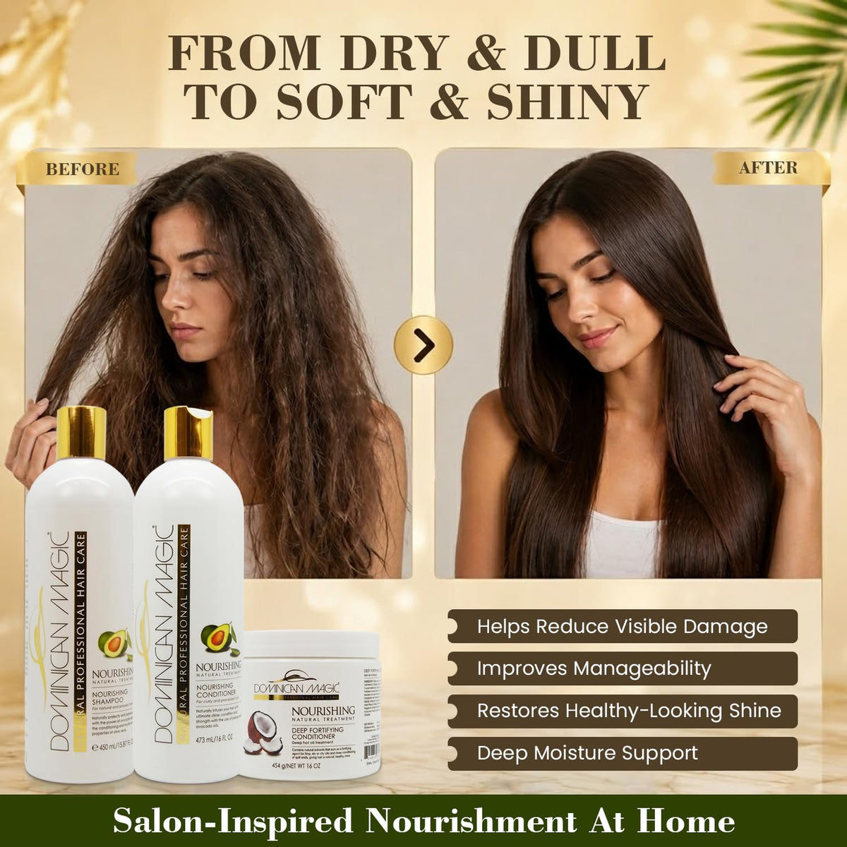 Hydrating Shampoo & Conditioner Set with Avocado & Coconut W892229