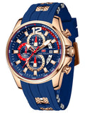 Men's Chronograph Waterproof Analog Quartz Watch Y7682