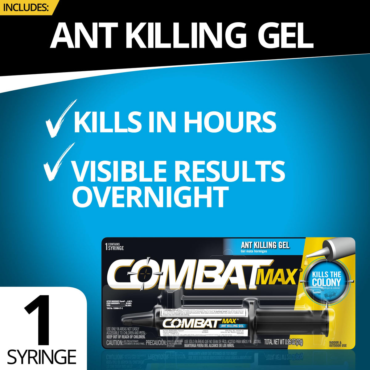 Combat Ant Killing Gel, 27 Gram B784