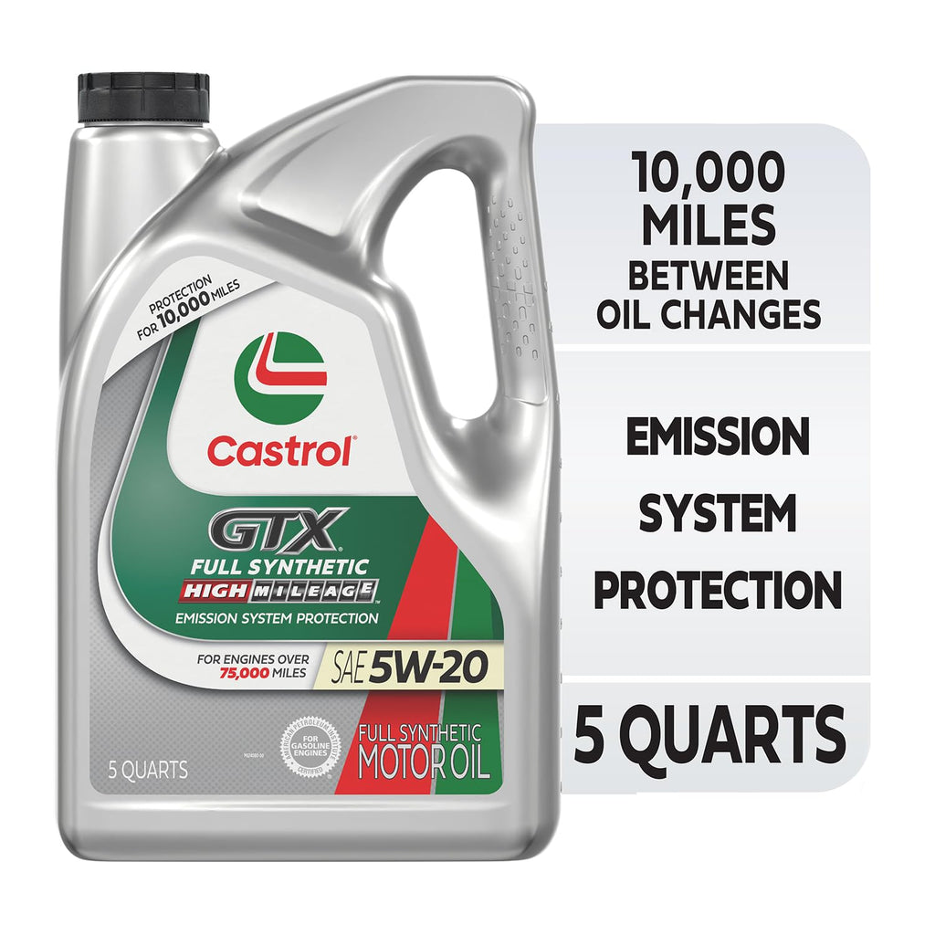Full Synthetic High Mileage 5W-20 Motor Oil, 5 Quart O31875