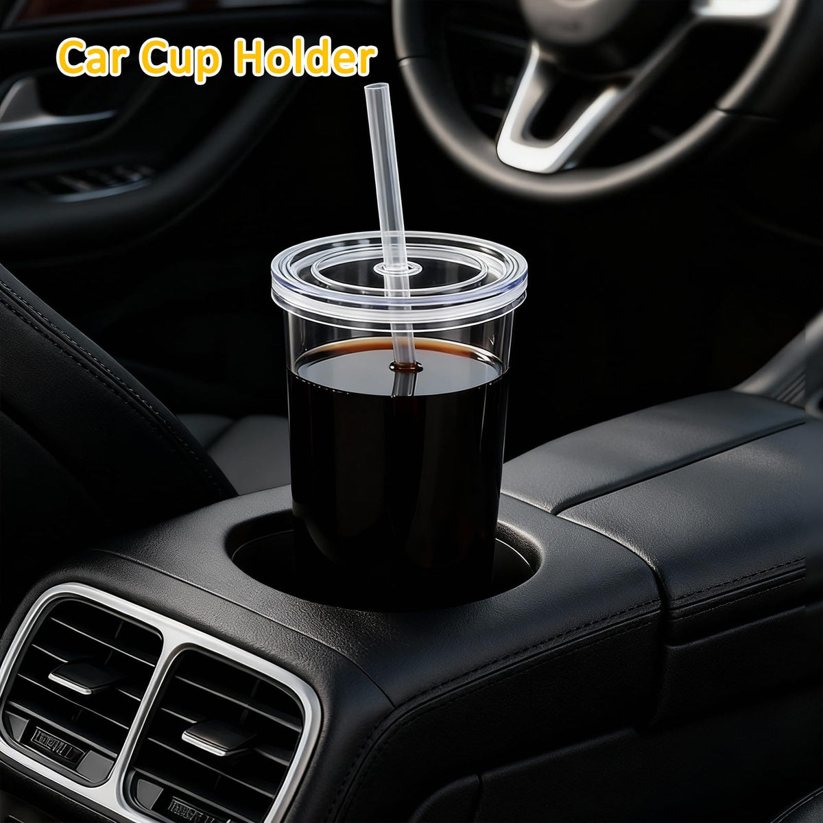 20oz Drinking Jars with Lids and Straws 2 Pack Clear Reusable L340040