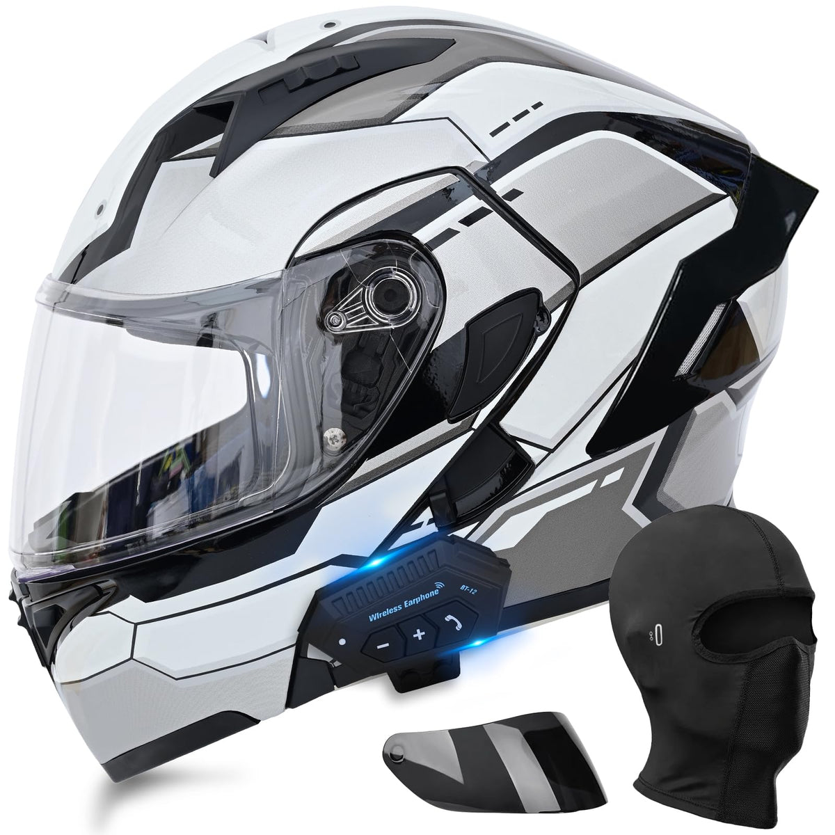 DOT Approved Flip Up Full Face Modular Motorcycle Helmet with Dual Visor M951