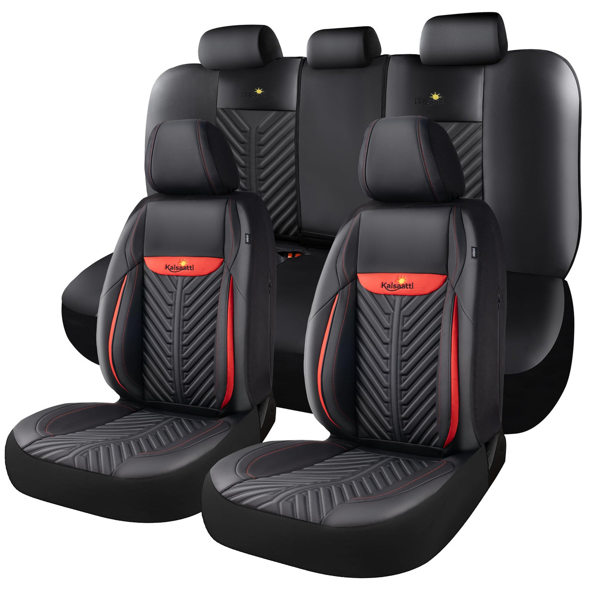 PU Leather Waterproof Car Seat Covers Full Set C743