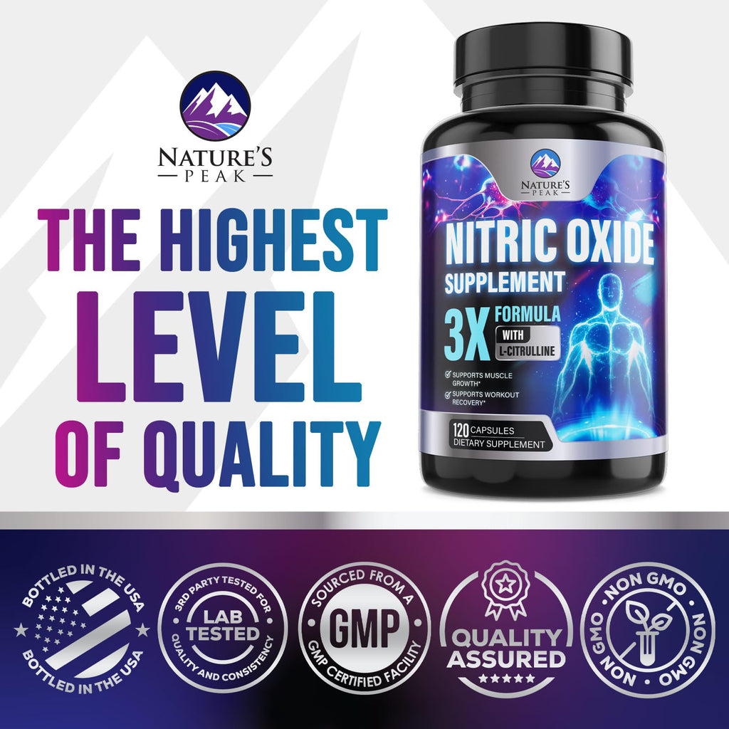 120 Capsules L-Arginine Citrulline Beta Alanine Nitric Oxide Booster N990451