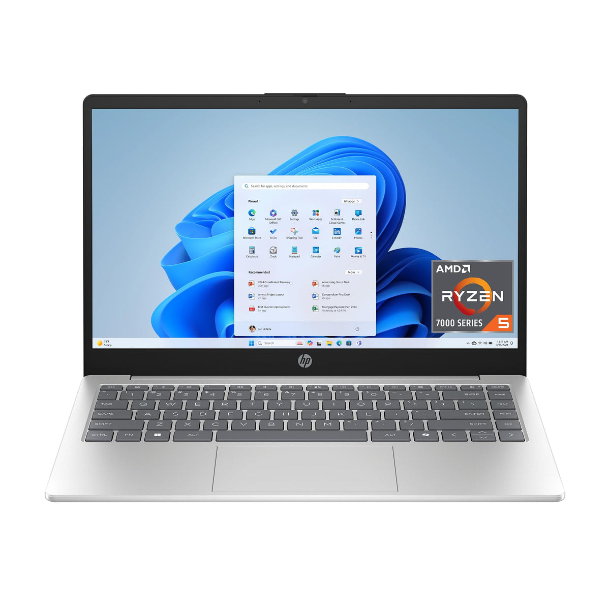 14 inch HD Touchscreen Laptop, AMD Ryzen 5, 8 GB RAM, 512 GB SSD, Windows 11 Home S677