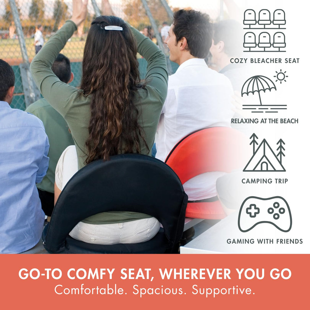 Portable Reclining Stadium Seat with Back Support I690225