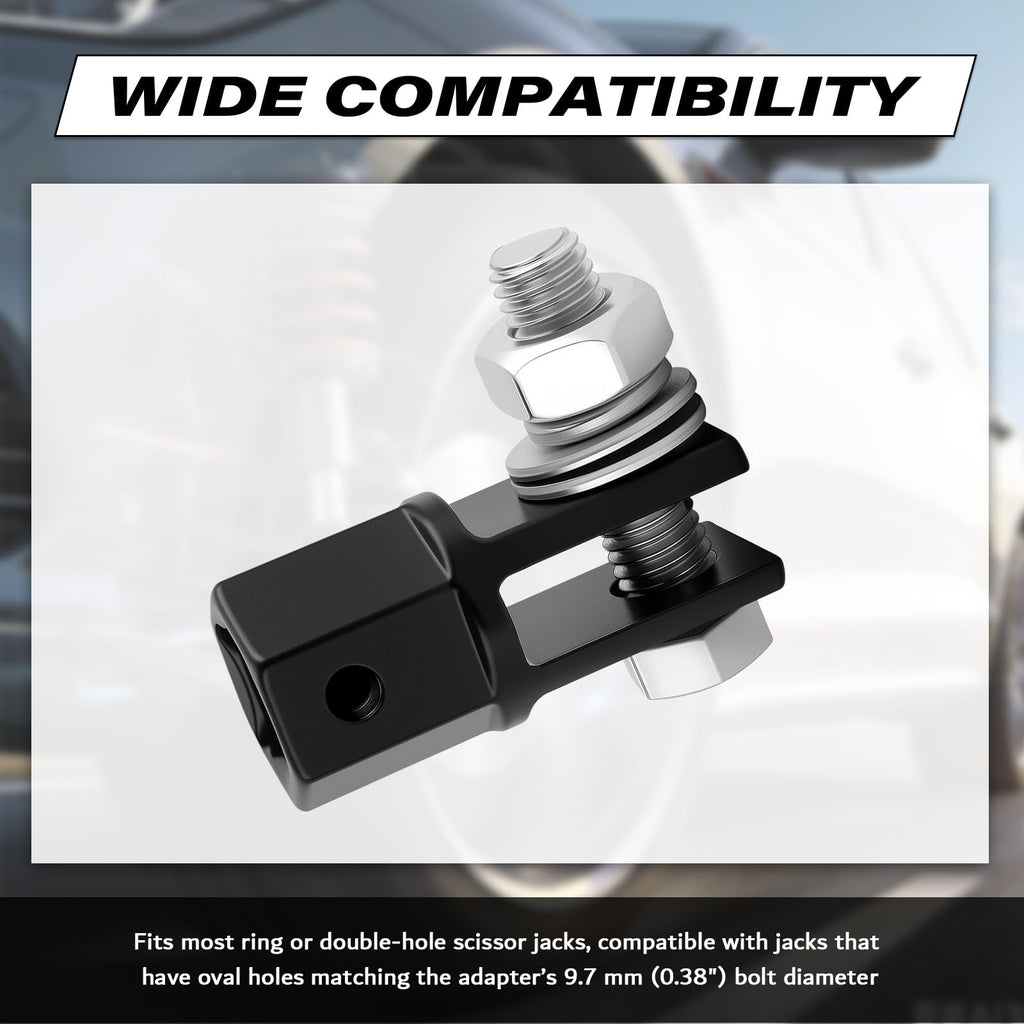 Scissor Jack Adapter for 1/2" Impact Drills or 13/16" Lug Wrench N66170