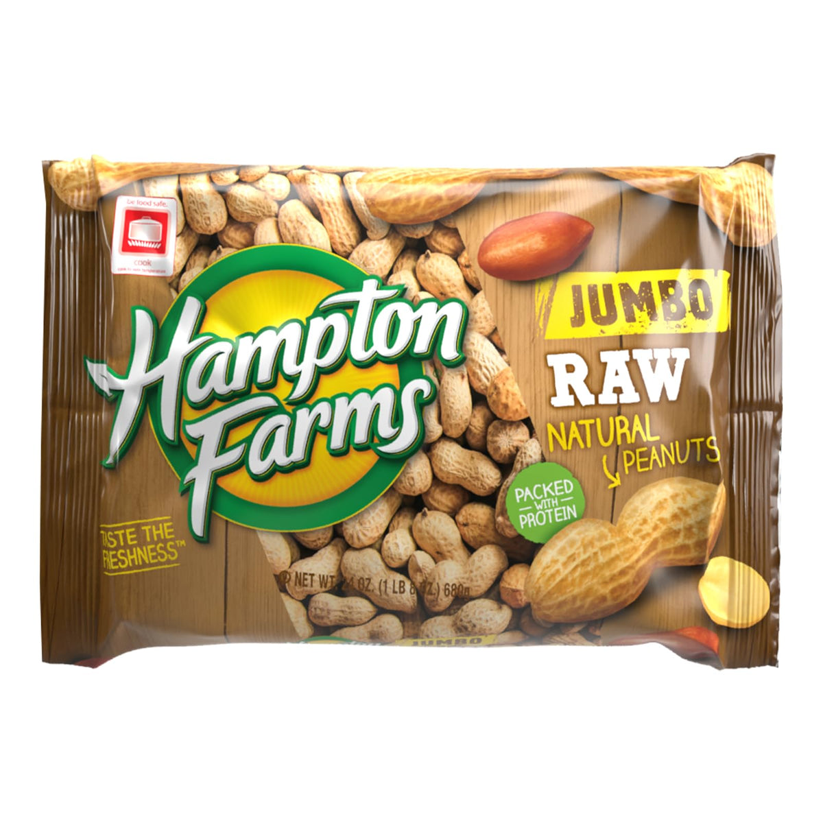 Jumbo Raw Natural In-Shell Peanuts 24 oz Bag R875