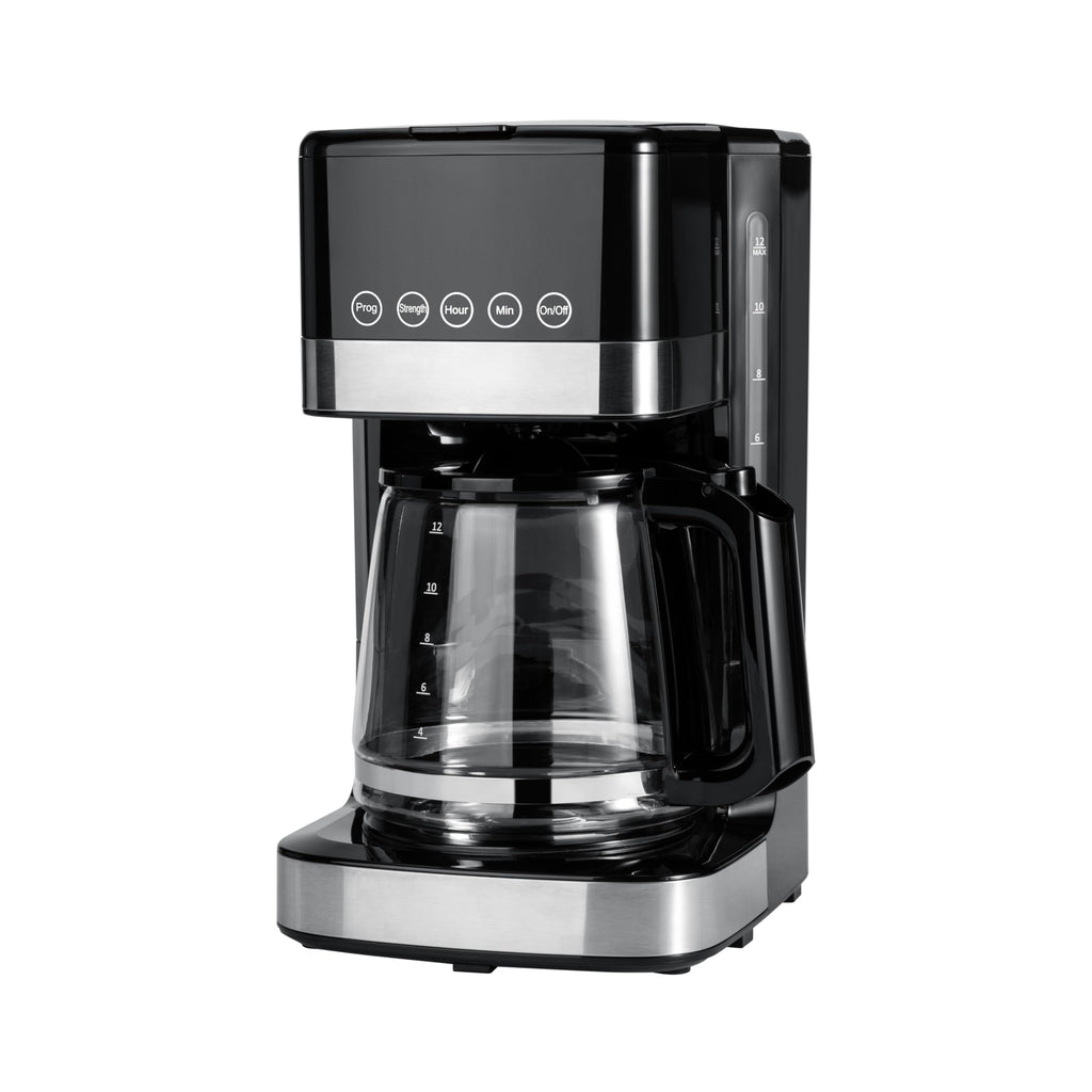 12 Cup Programmable Drip Coffee Maker with Glass Pot Y883