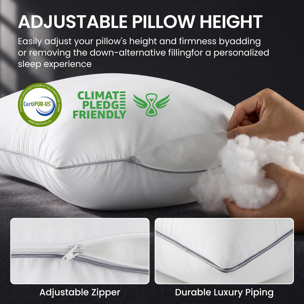 King Size Set of 2 Firm Bed Pillows P667