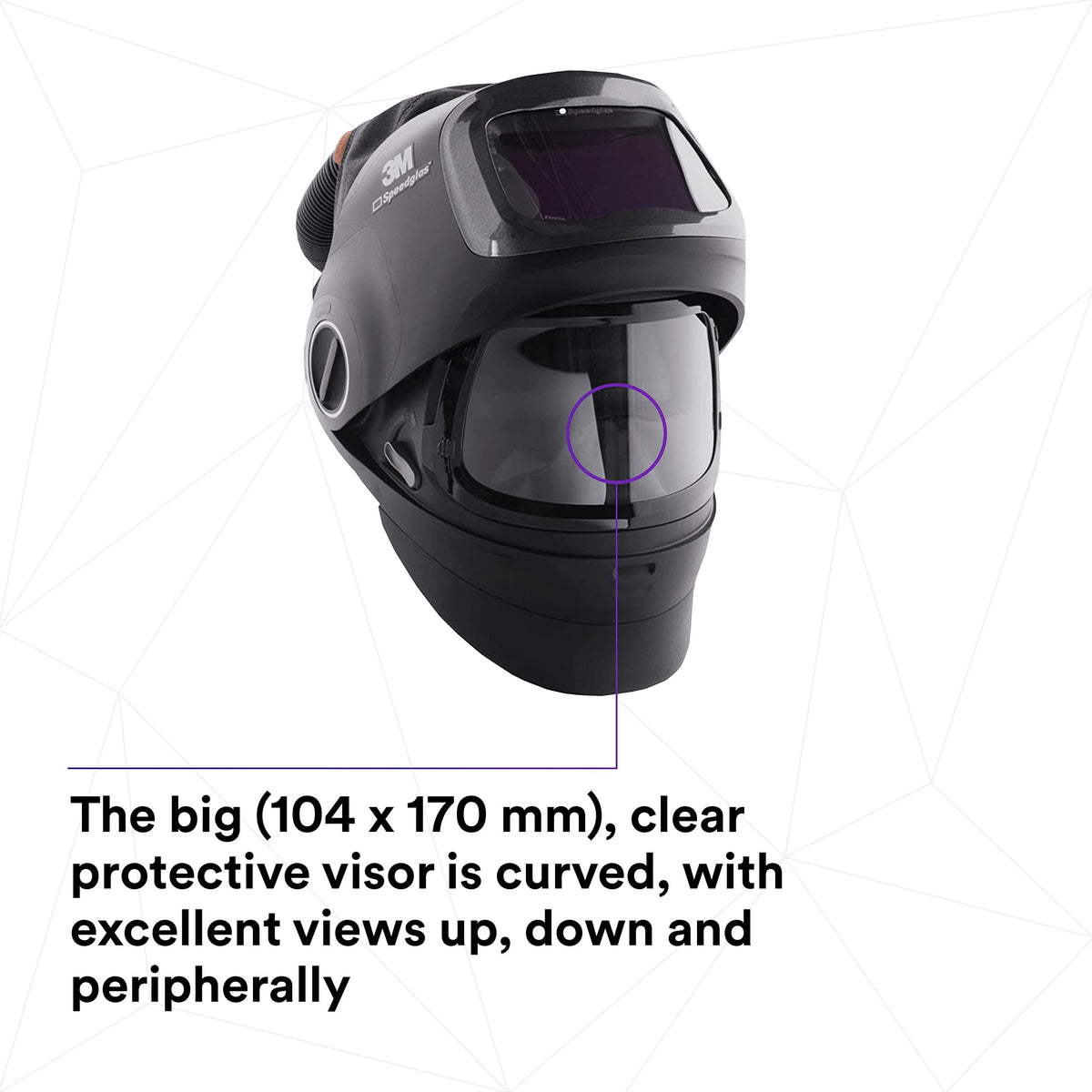 Heavy-Duty Welding Helmet with PAPR Assembly W46110