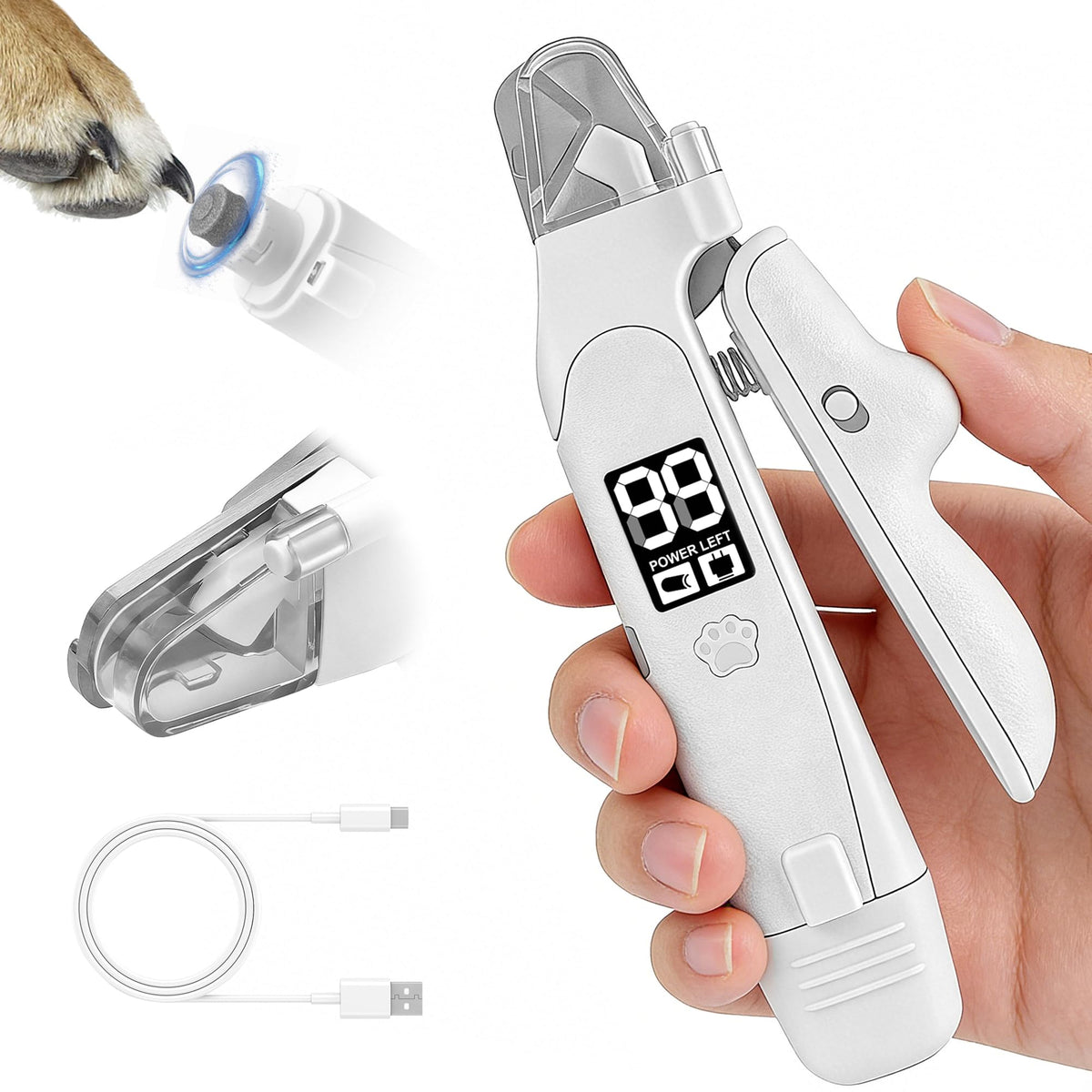 Dog Nail Clippers & Grinder with LED Light F954478