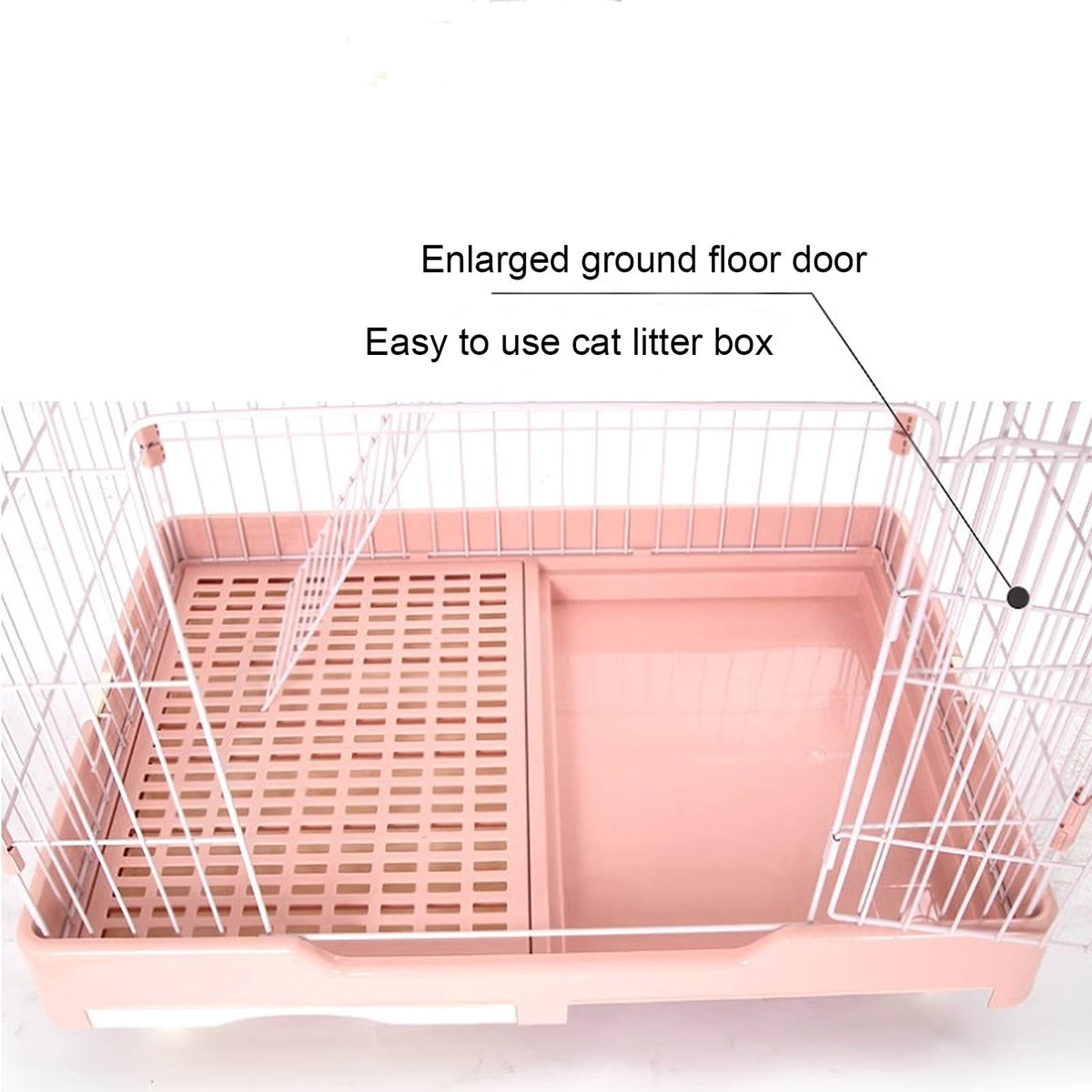Foldable 4 Tier Large Detachable Cat Cage with Hammock K659