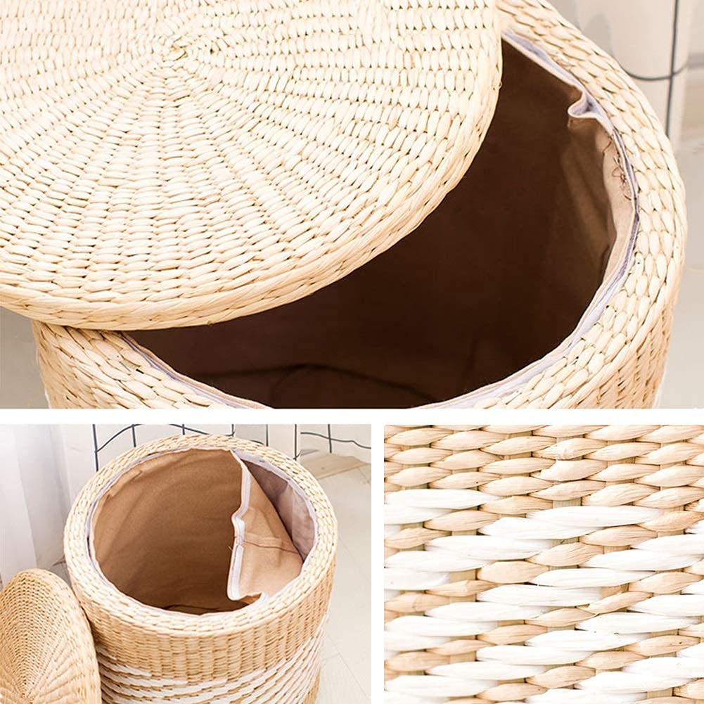 Square Woven Footstool X59858